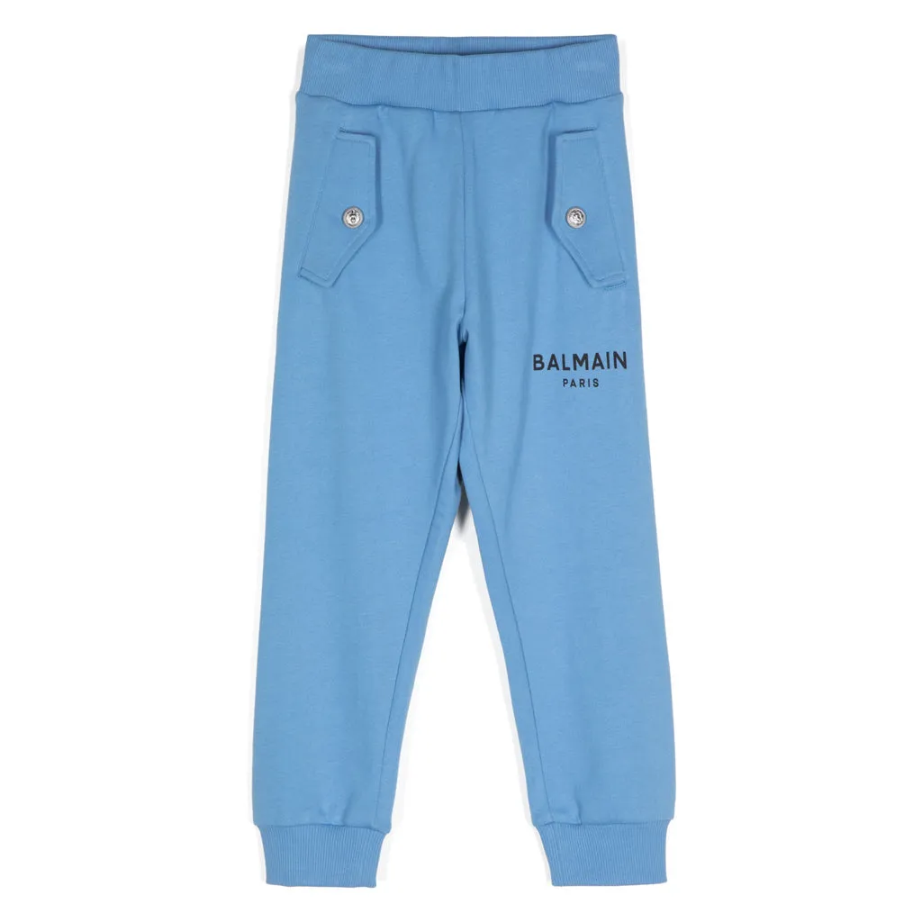 Balmain Kids Logo Print Trousers