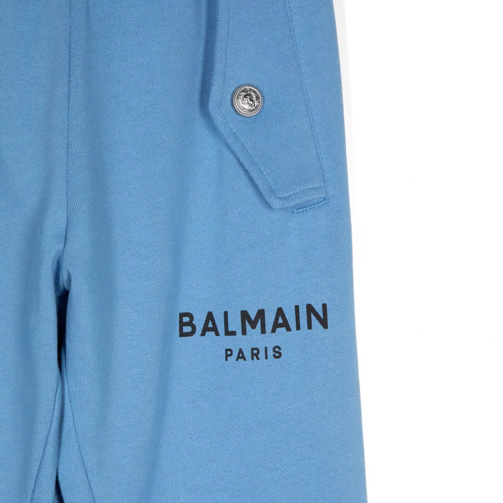 Balmain Kids Logo Print Trousers