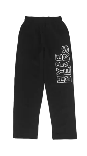 Black Men's Sweatpants Cargo with 2 Pockets 100% Cottons