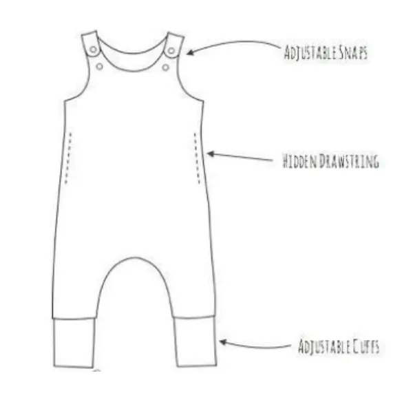Boho Rainbow Stain-Proof & Grow With Me Adjustable Baby Clothes For Boys