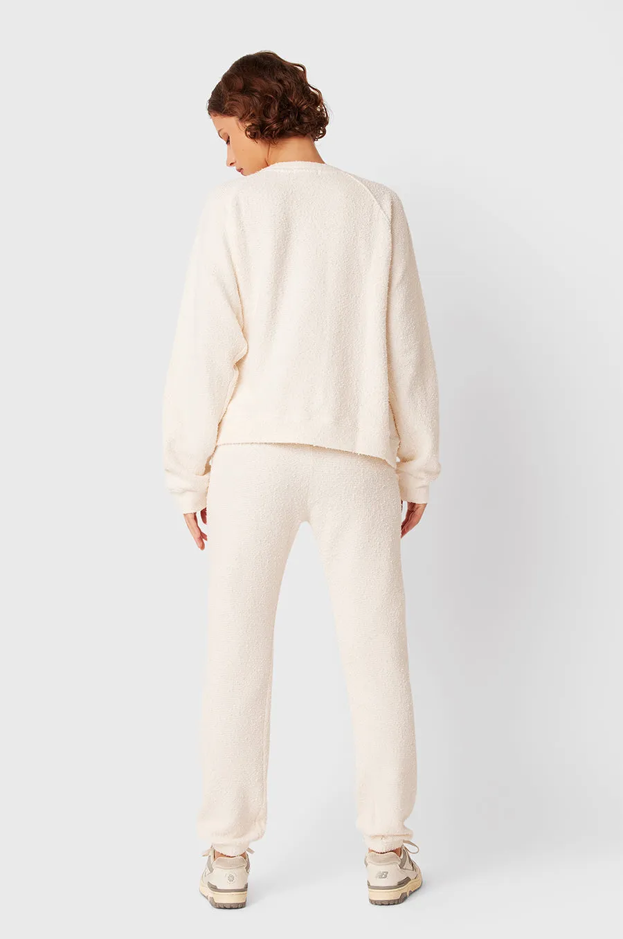 BRENTWOOD SWEATSHIRT IN VANILLA BOUCLÉ