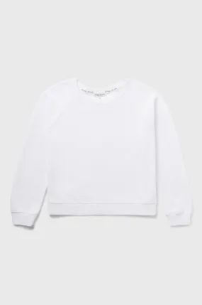 BRENTWOOD SWEATSHIRT IN WHITE BOUCLÉ