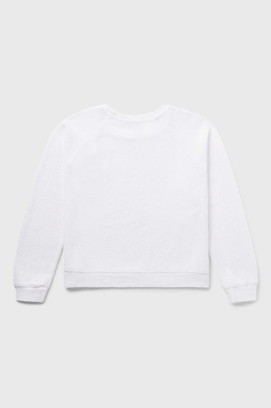 BRENTWOOD SWEATSHIRT IN WHITE BOUCLÉ