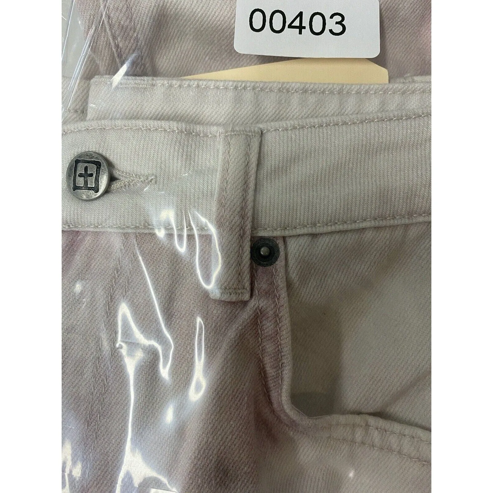 Chlo Wasted High Rise Straight Leg White Purple Tie Dye Denim Jeans