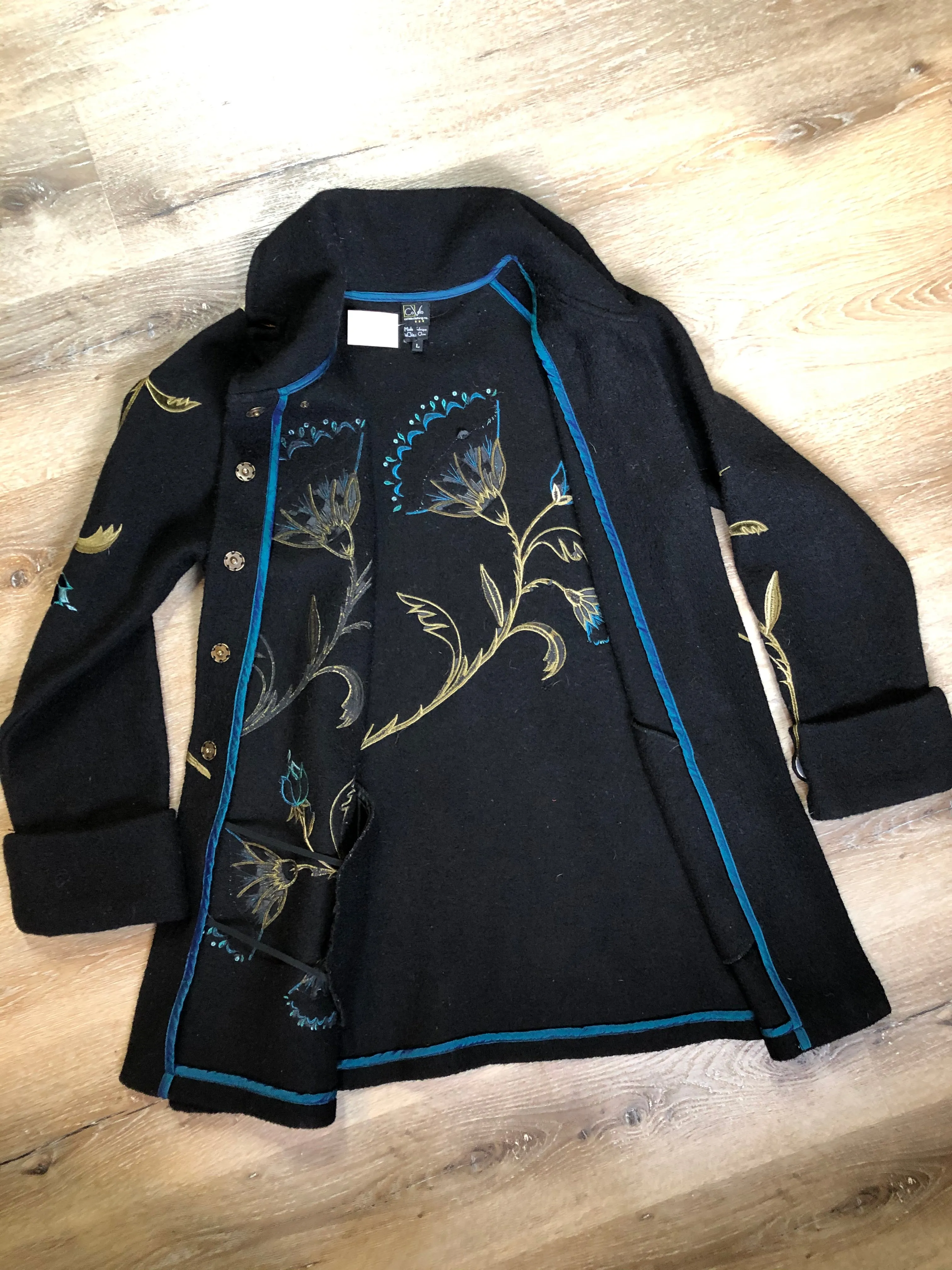 CoVelo Clothing Black Wool Jacket, SOLD