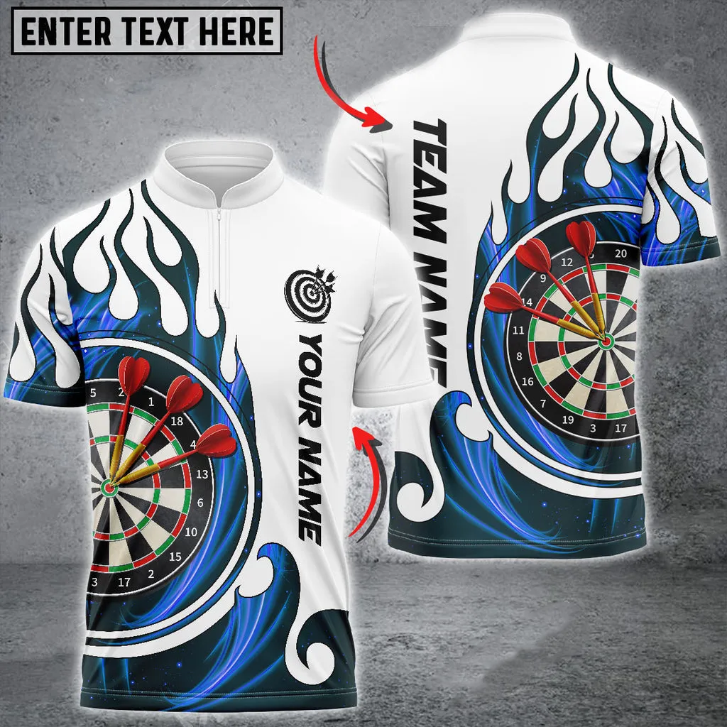 Fire Blaster Darts Multicolor Option Personalized Name 3D Shirt, Gift for Dart Player, Dart Jersey Shirt