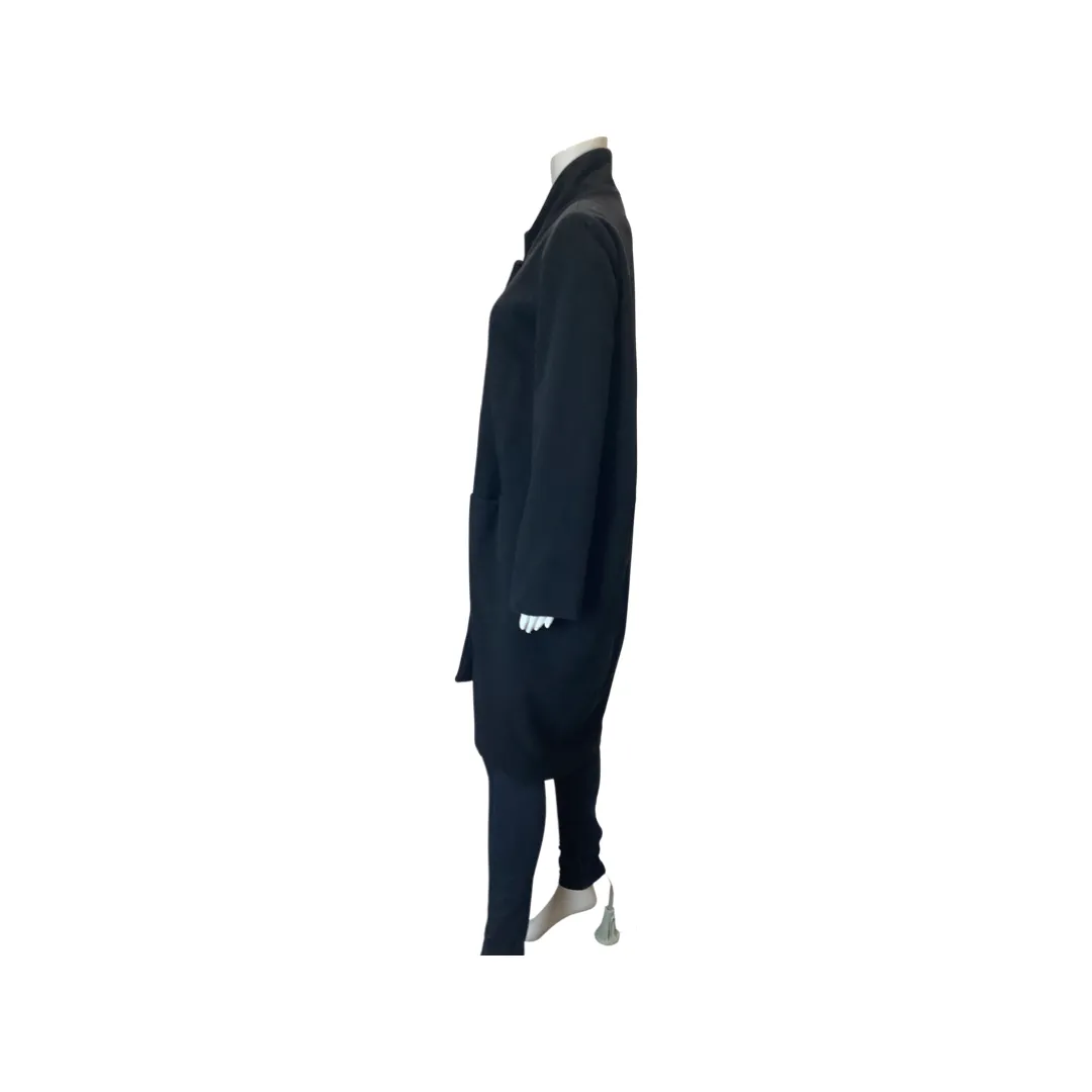 Flo Atelier Black Wool Coat One Size