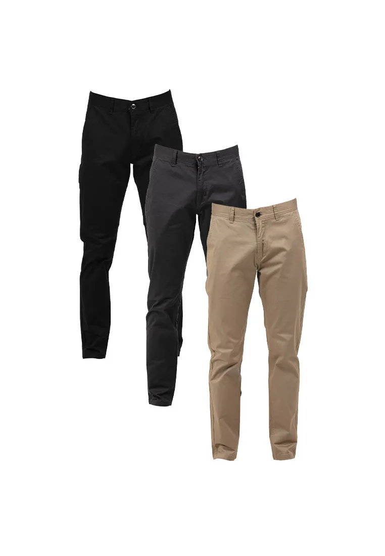 Forest Stretchable Slim Fit Cotton Pants Trousers Men Chinos Pant | Seluar Lelaki - 610210
