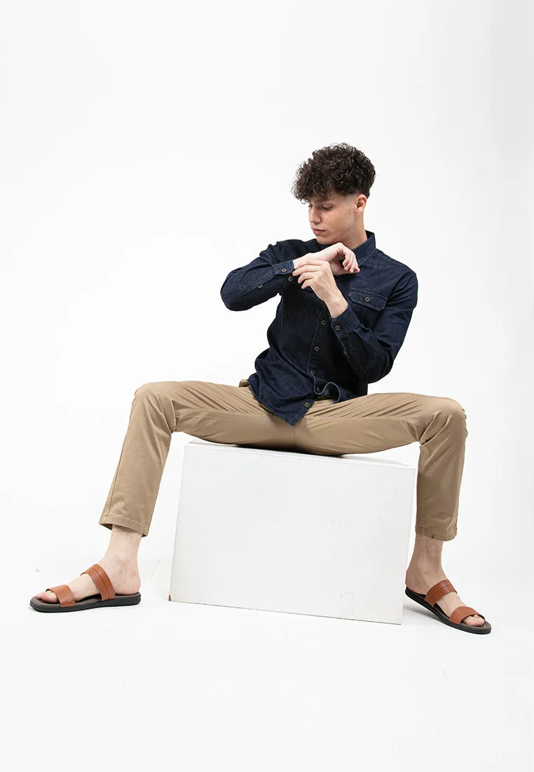 Forest Stretchable Slim Fit Cotton Pants Trousers Men Chinos Pant | Seluar Lelaki - 610210