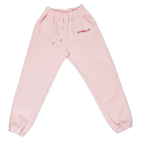 GELAREH MIZRAHI PINK LOGO SWEATPANTS