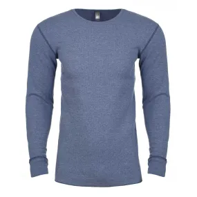 Next level Men's Heather Blue Blended Thermal Tee