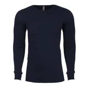 Next level Men's Midnight Navy Blended Thermal Tee