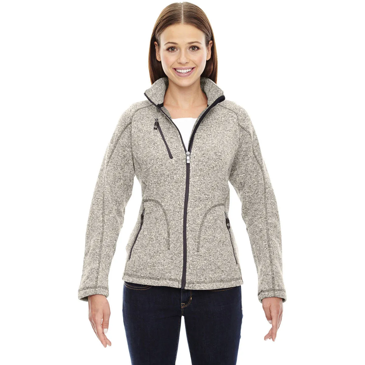 North End Women's Light Heather Peak Jacket
