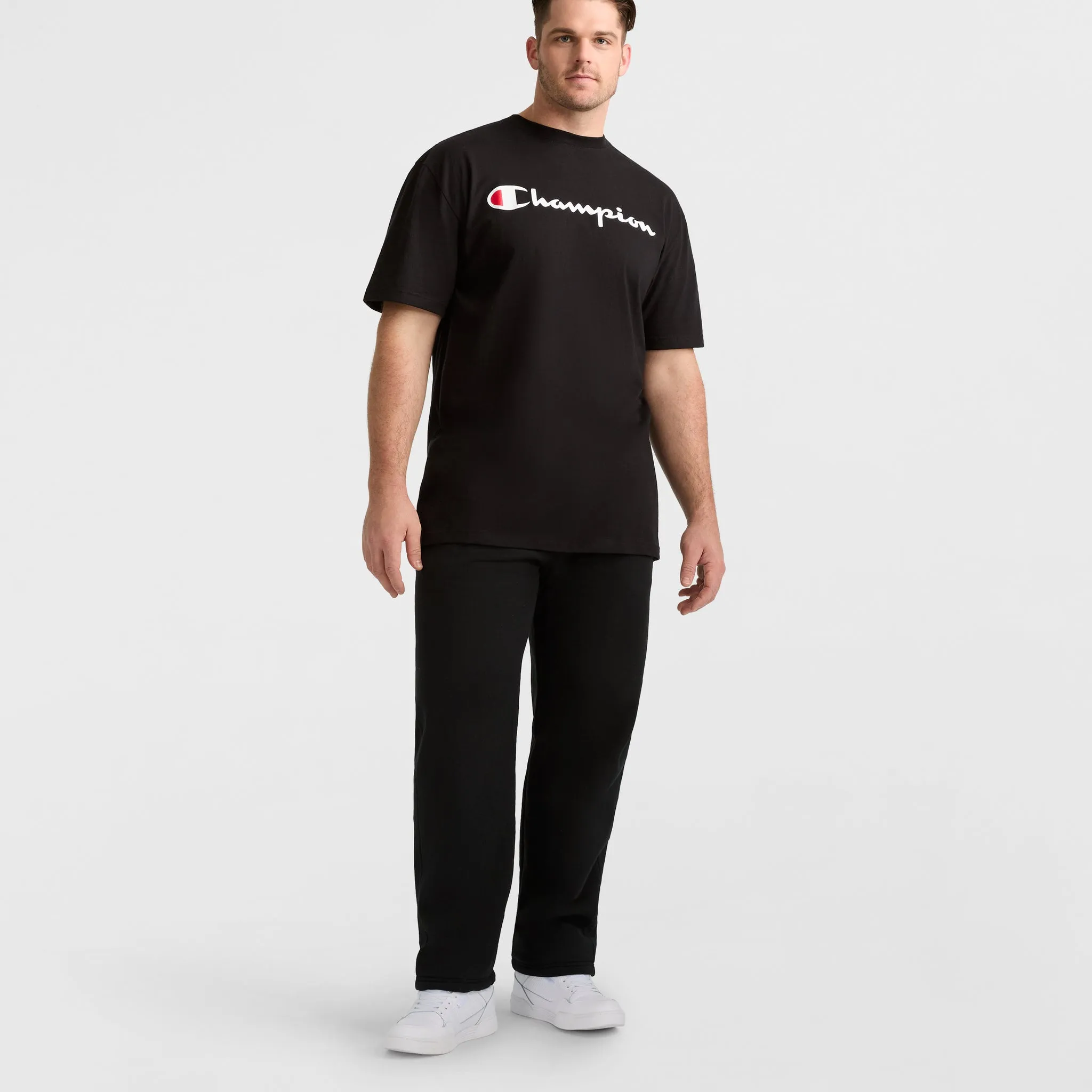 Powerblend Sweatpants, Open Hem, C Logo - Big & Tall