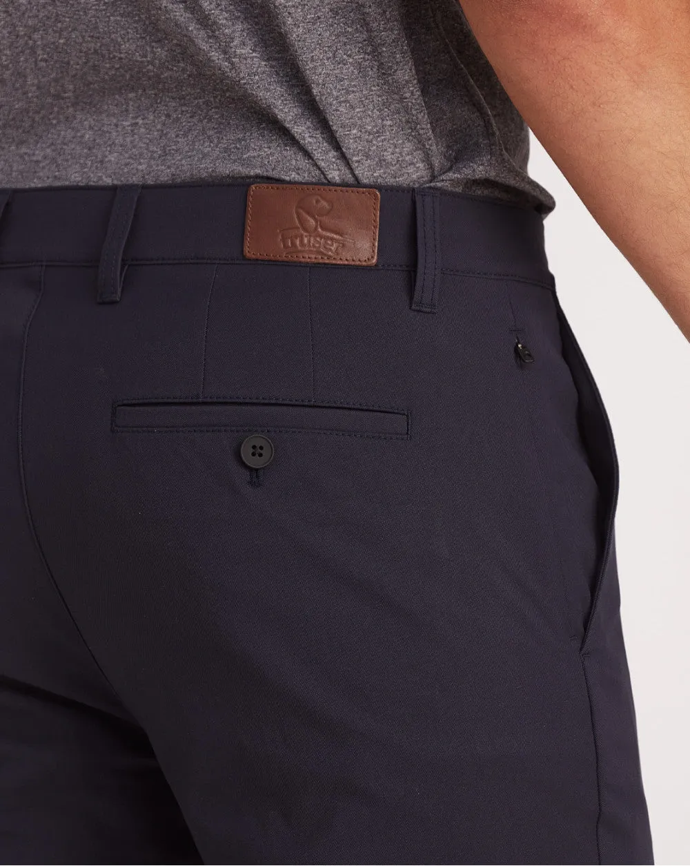 Slim Fit Performance Chinos - Navy
