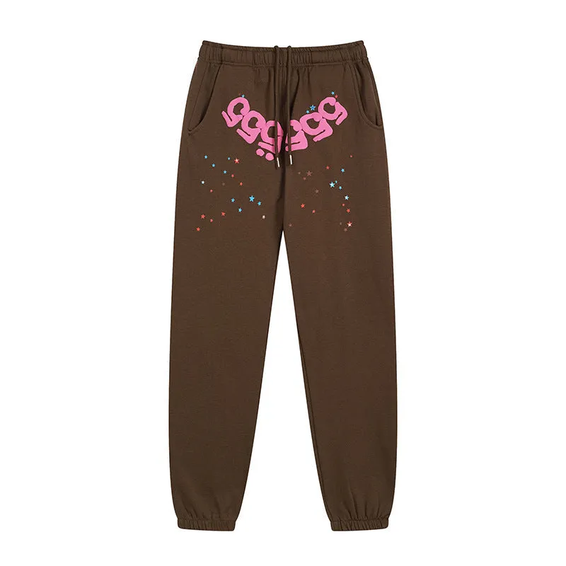 Sp5der Sweatpants Men's and Women's Same Fashion All-Matching