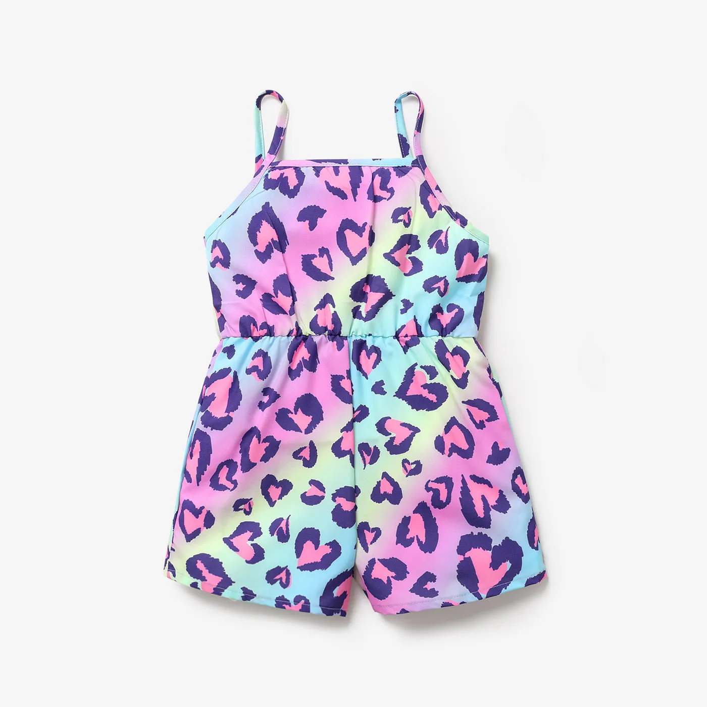 Toddler Girl Allover Leopard Print Slip Romper