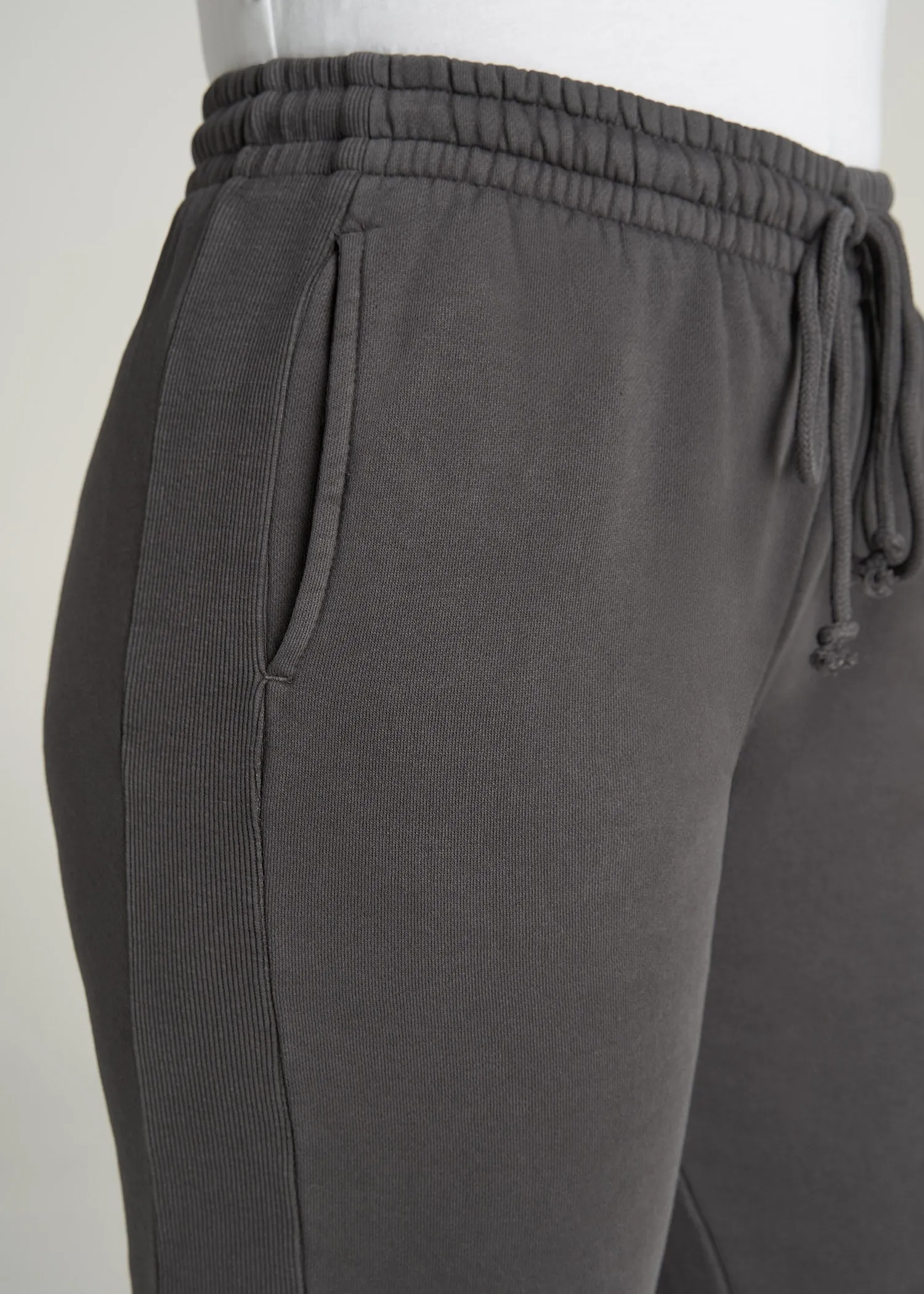 Wearever Fleece Regular Fit Women's Tall Sweatpants in Charcoal