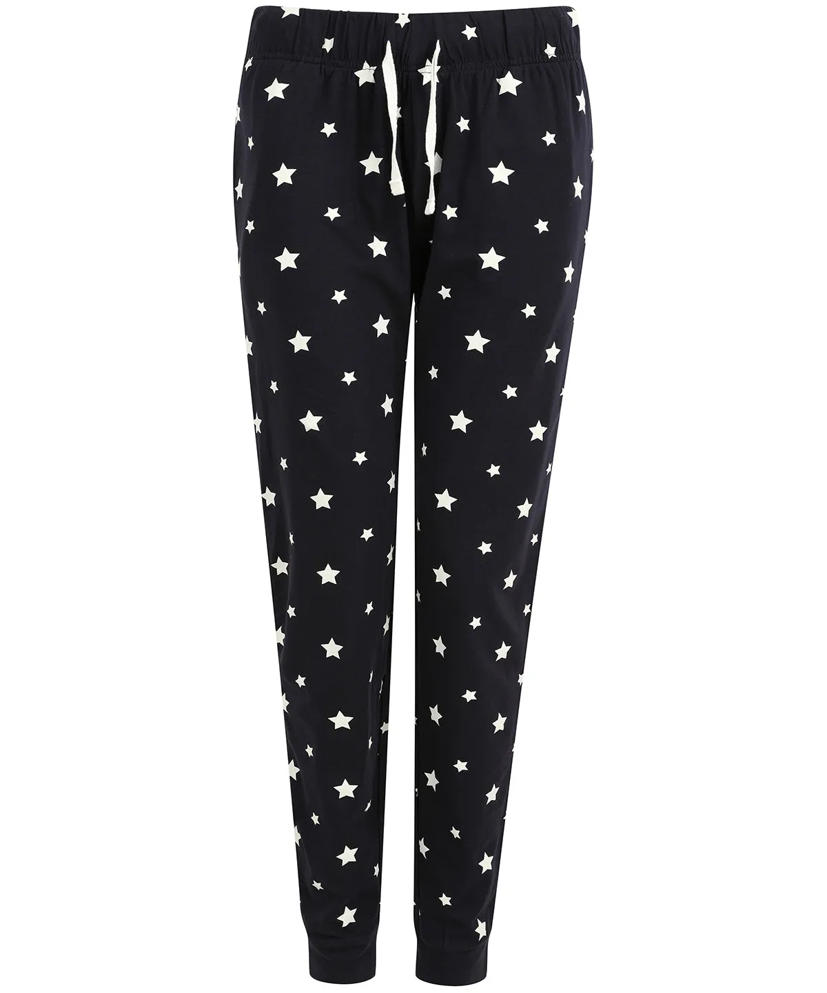 Womens cuffed lounge pants | Navy/White Stars
