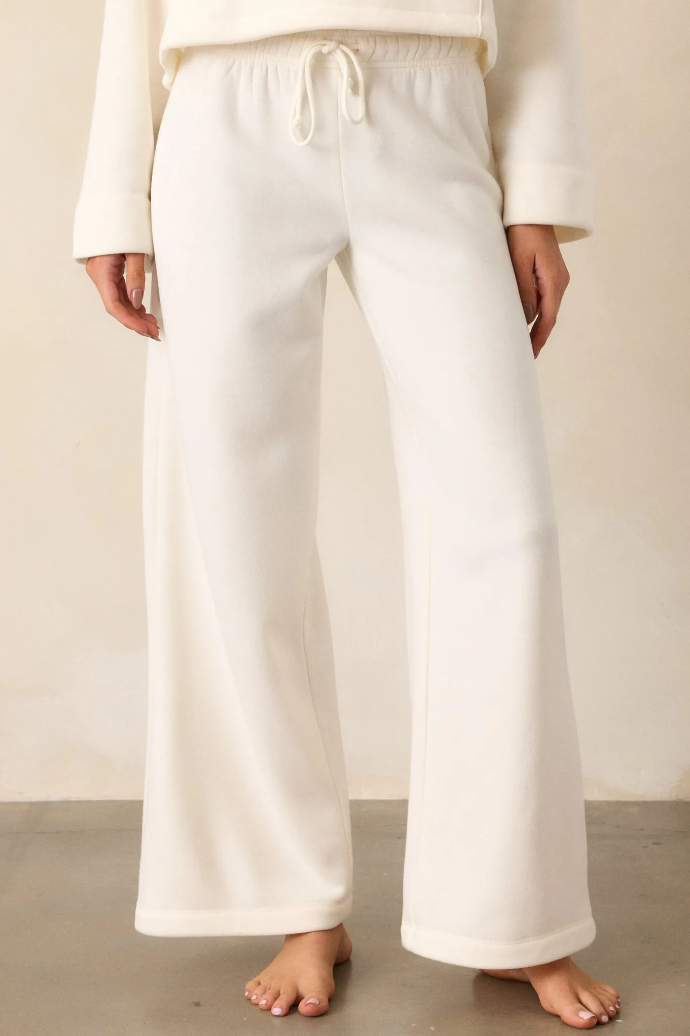 Z Supply Feeling The Moment Sea Salt Ivory Sweatpant